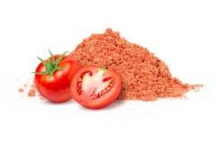 tomato powder isolated on white background